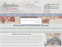 Tablet Screenshot of greenbraestoves.co.uk